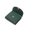 Daks Green Leather Check Flower Decoration Wallet Dcwa2f307e2