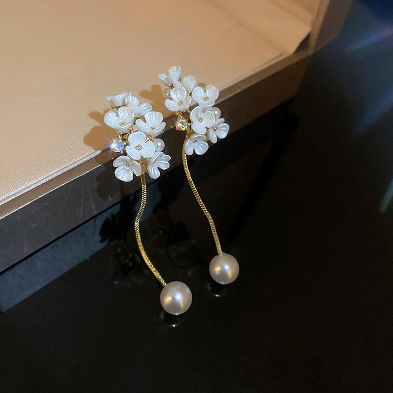 Lelie van de Dal Blad Waterdruppel Hars Hangende Oorbellen Voor Vrouwen Feestjesu Nieuw In Oorbelhaak Vintage Mode Cheongsam Sieraden