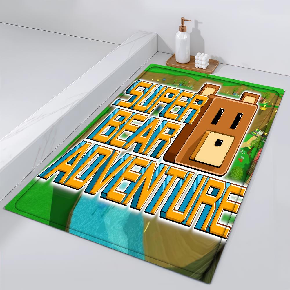 Door Mat Nin Bedside Entrance Super Bath Game Floor Decoration Corridor Door Mat Carpet Living A-Adventure B-Bear Room Balcony