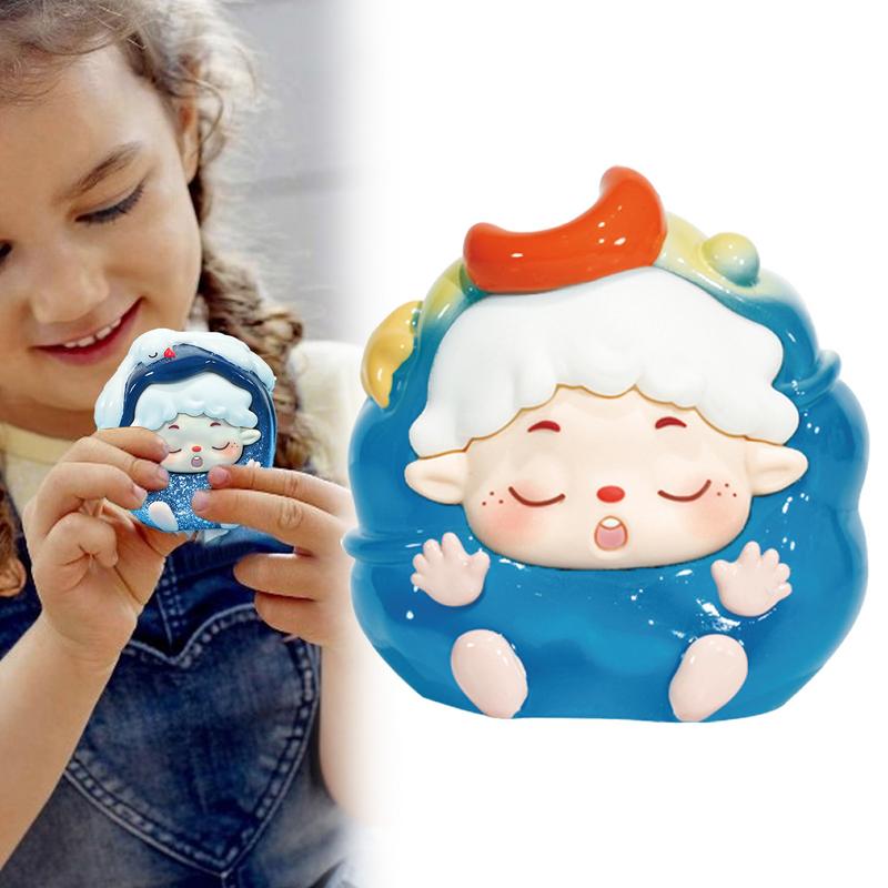Cartoon Figures Toys Trendy Ornaments Showcase Miniature Granules Cute Figurine Doll For Kids Girls Trendy Collectibles