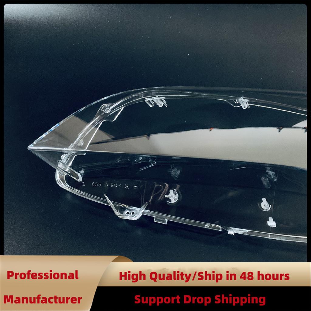 1Pair Front Headlight Lens Cover For BMW F01 F02 740i 740Li 750i 750Li 760i 2009-2015 Clear Headlamp Shell Transparent Lampshade