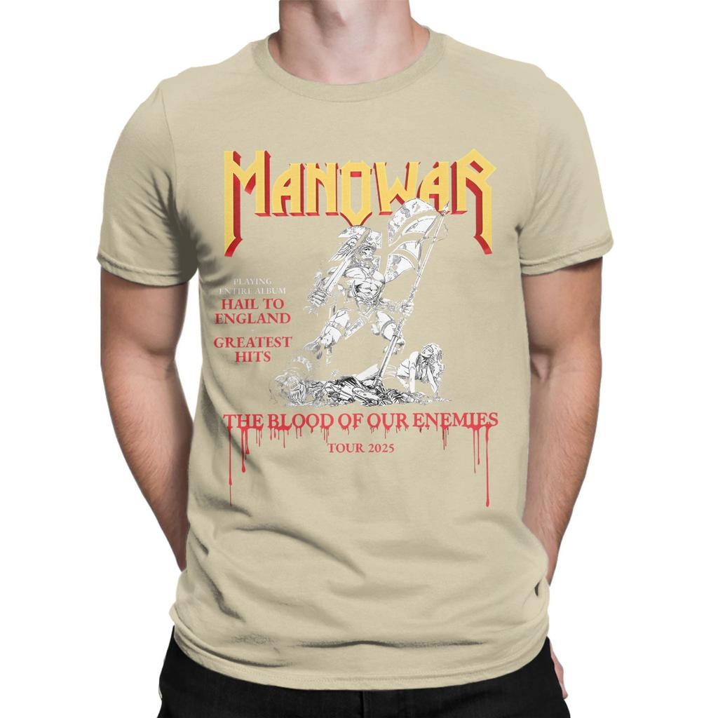 The Blood Of Our Enemies Manowar Tour 2025 Grafické potisky Pánská Dámská Bavlněná Trička Oblečení