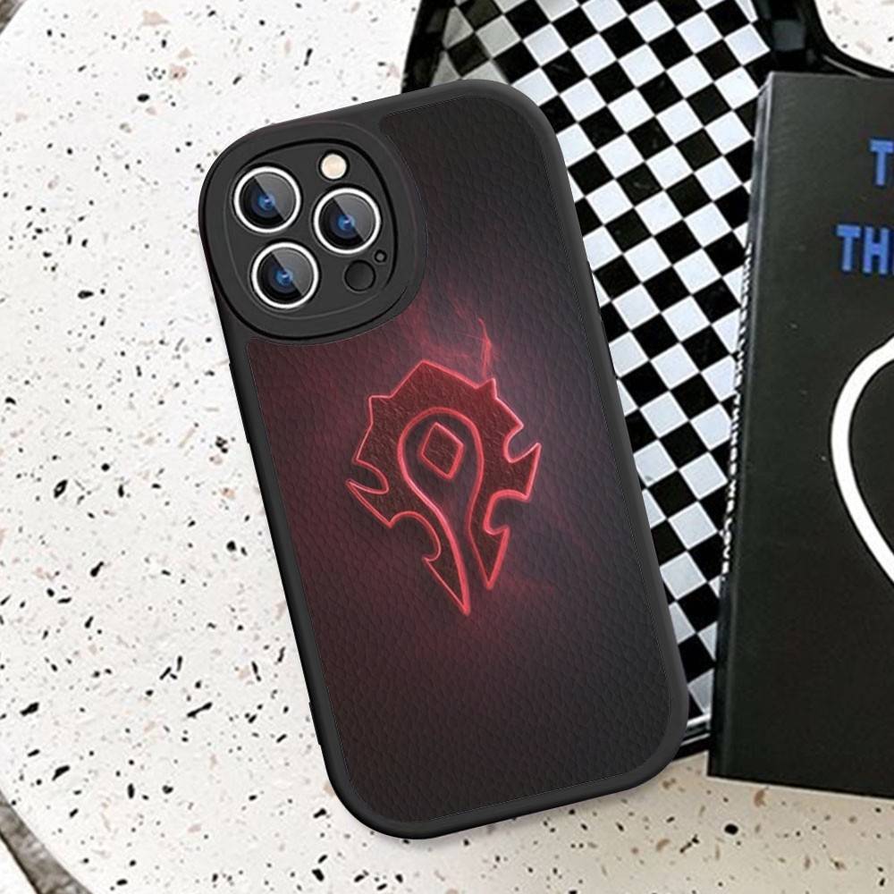 Game World Of Warcraft Leather Phone Case For IPhone 15 14 13 Pro Max 12 11 16 Plus Phone Cover