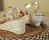 Women's Cross-Border Wedge Sandals - High Heel, Thick Platform, Casual Outdoor, Hemp Braid Fisherman Style