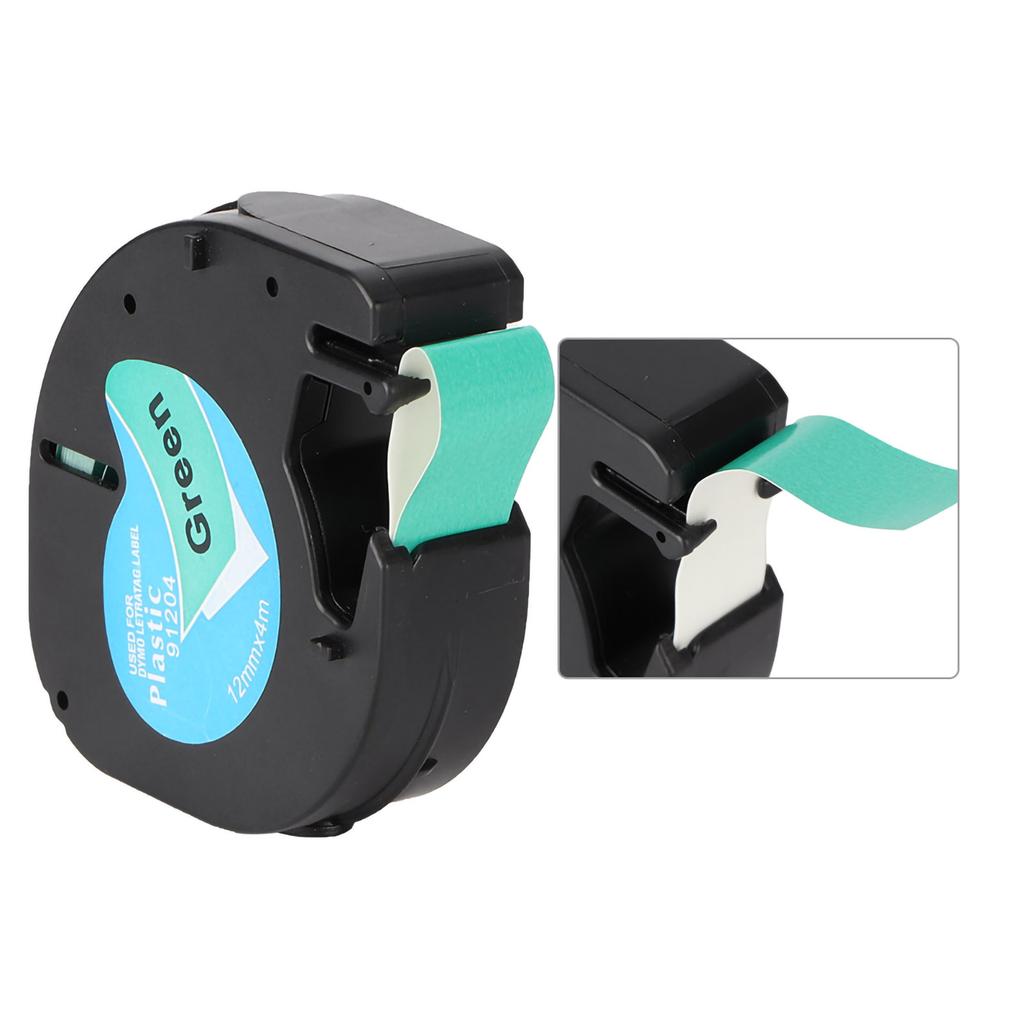 5PK Compatible For Dymo LetraTag Plastic 91331 12mm Label Tape Laminated Refills