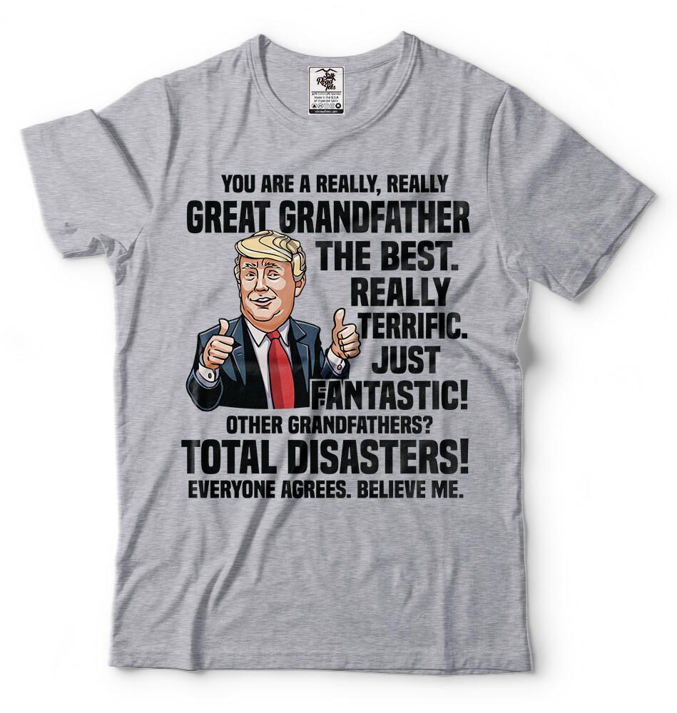 Gift For Grandpa Trump Shirt Funny Fathers Day Gift Daddy Grandfather Grandpa