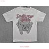 Death From Above T Shirt Mens Medium White Skull Band Punk Rock Music Vintage Washed Unisex Stretched Graphic Designer Clothes