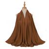High Quality Muslim Crinkled Hijab Veils For Women Ladies Plain Scarf Winter Shawl Luxury Lady Wrap Scarf Supplier