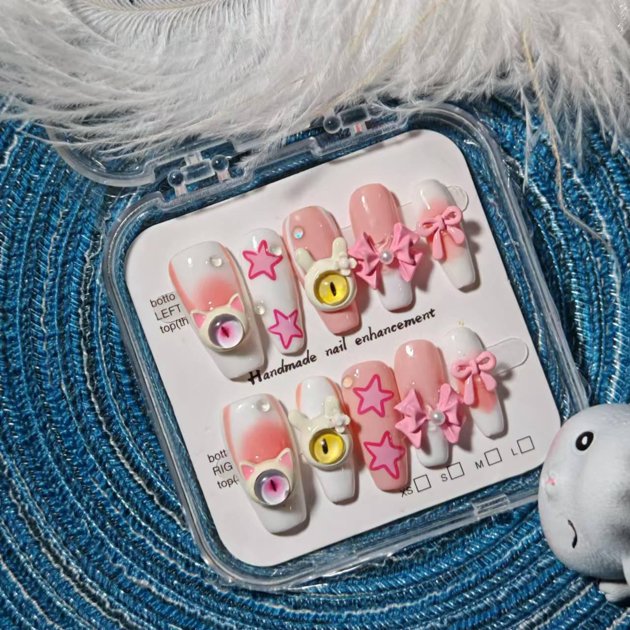 

Dopamine Trend 3D Monster Eye Little Devil Press-on Nails Extra Small
