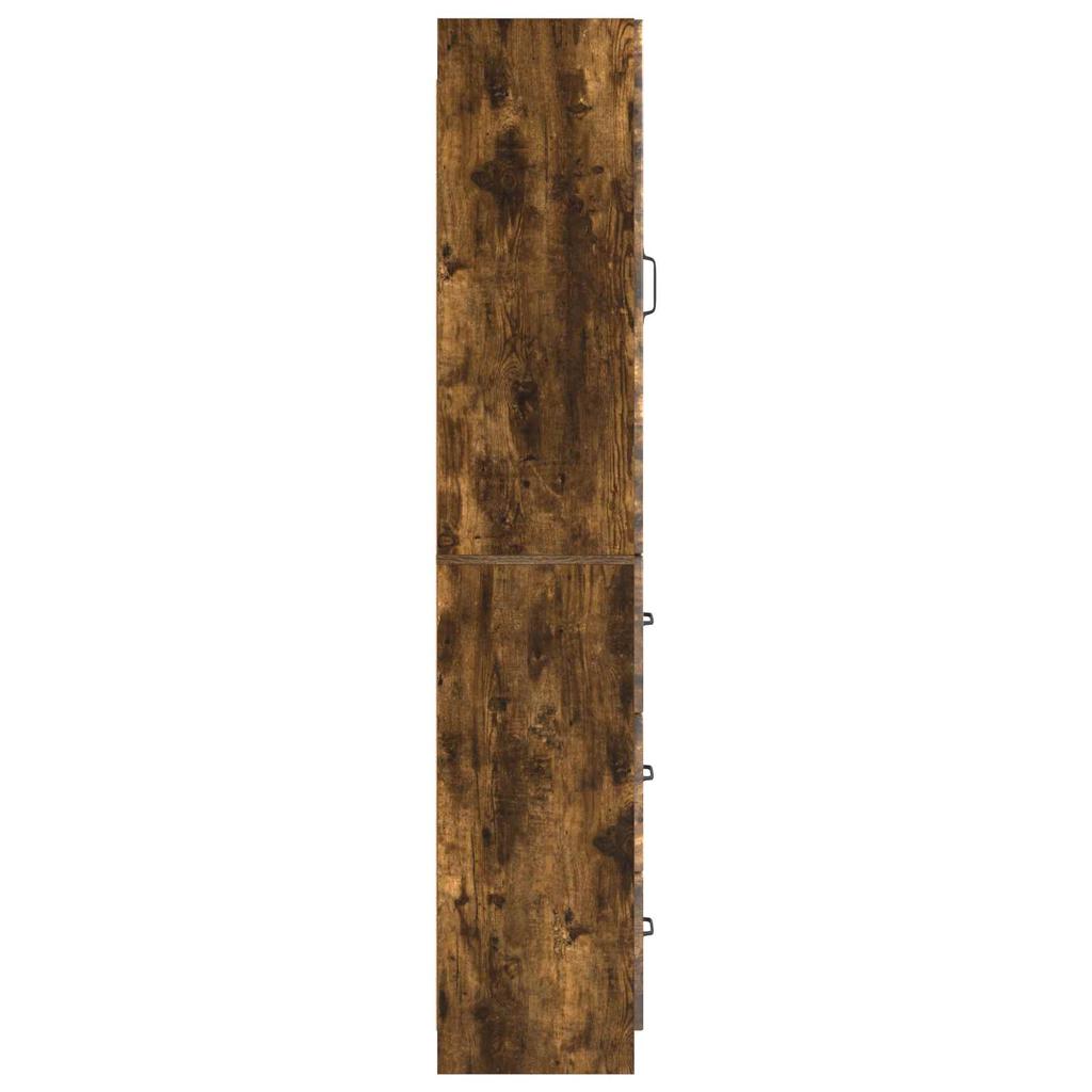 2 Piece Cabinet Set Smoked Oak 33 x 34.5 x 87 cm