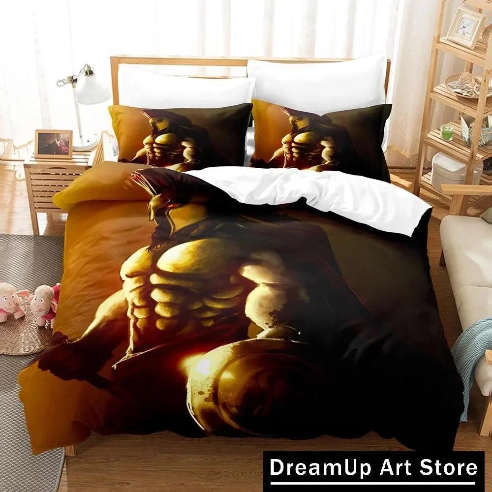 Spartan Bedding Set Single Twin Full Queen King Size Bed Set Aldult Kid Bedroom Duvetcover Sets 3D Print Anime Bed Sheet Set