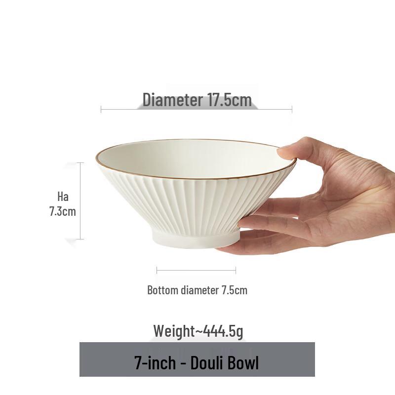 ZISIZ Ceramic Noodle Bowl Set