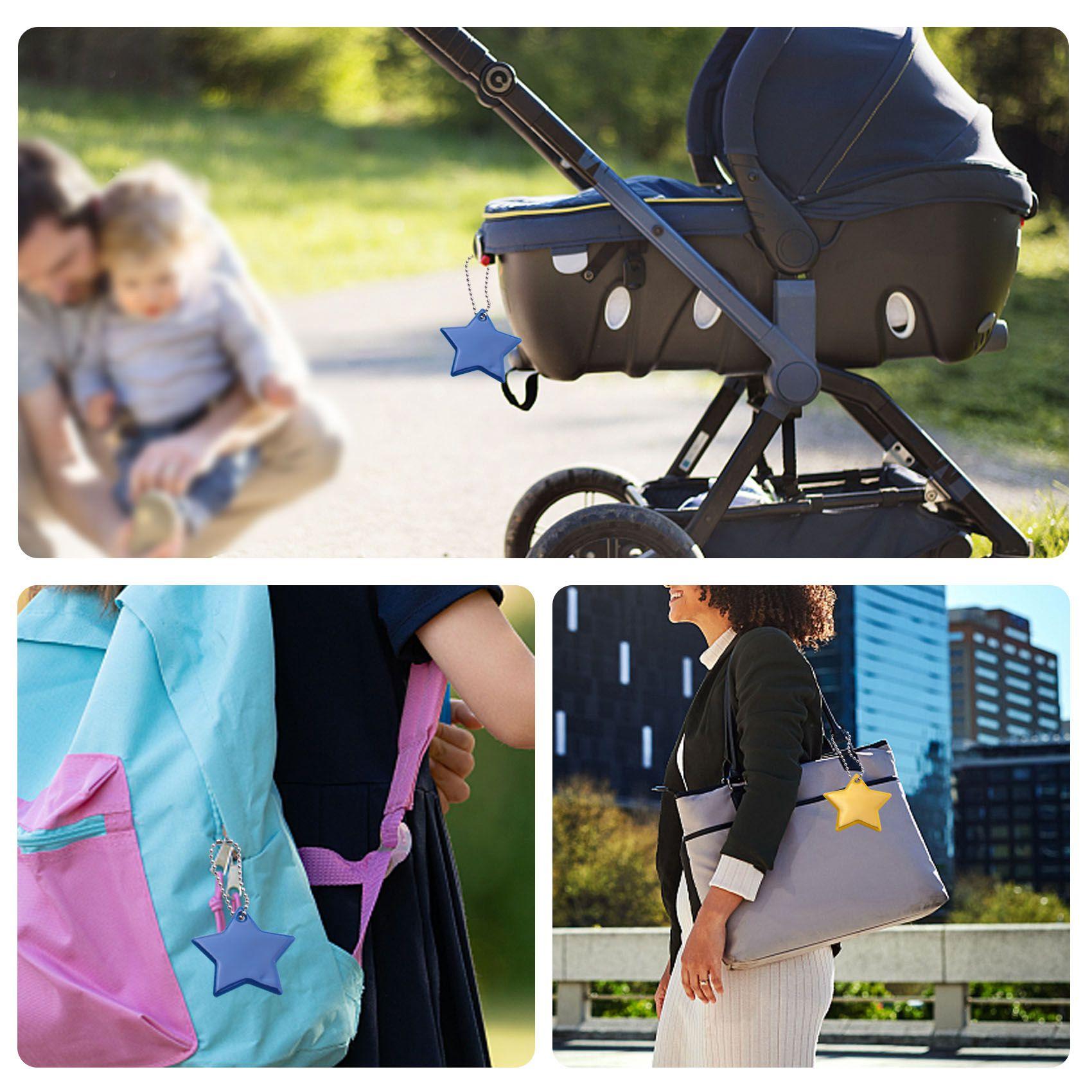 

Classy-26 Pieces Children s Safety Reflector Pendant,Star Safety Reflector For School Bag,Backpack,Cycling,Walking,Running разноцветный