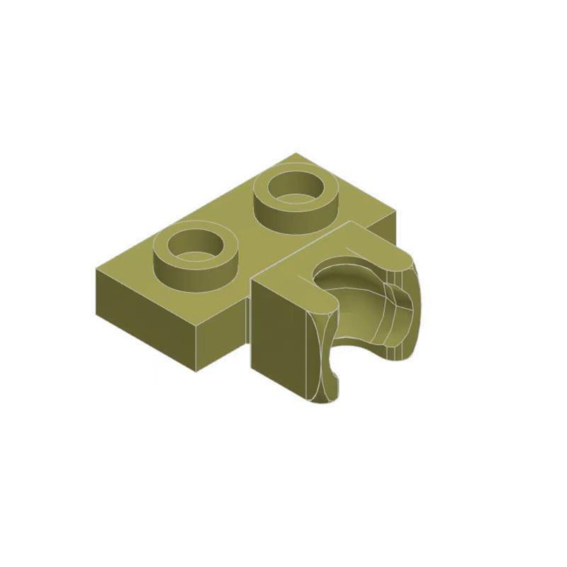 50pcs 14704 Modified 1x2 Plate with Small Tow Ball Bricks Bulk MOC Technical Building Blocks