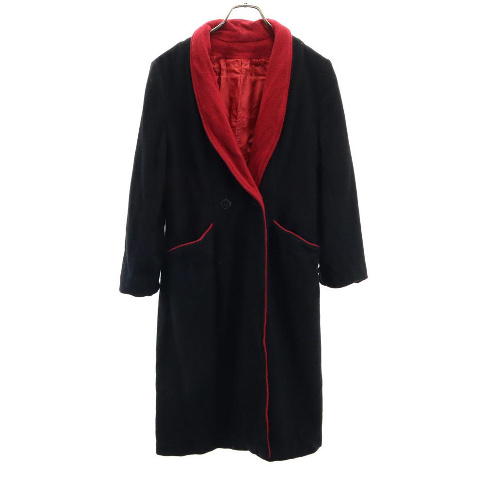 

КАРИЗМА 80-х Сделано в США Винтажное пальто из шерсти с шалевым воротником черное Женское Б/У
