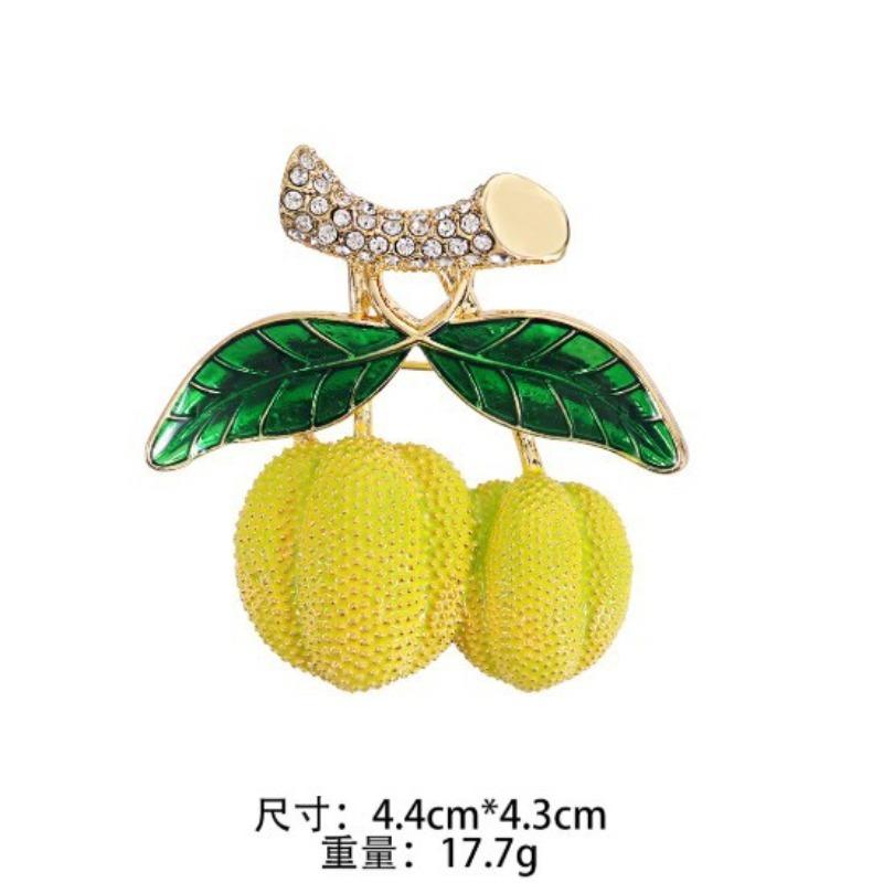1Pc Cute Durian Brooch for Men Women Exquisite Durian Fruit Pins Trendy Accessories Party Summer Holiday Gift