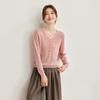 Shexi Women's V-Neck Faux Cardigan Wool Blend Knit Sweater