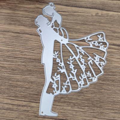 Yousheng Valentine's Day Couple Metal Cutting Dies DIY Arts Crafts Scrapbooking Wedding Greeting Card Decoration Carbon Steel Embossing Templates