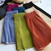 BITCED Pleated Shorts for Women Spring/Summer Casual Cropped Trousers High-Waisted Loose-Fit Flattering Straight-Leg Wide-Leg Trousers