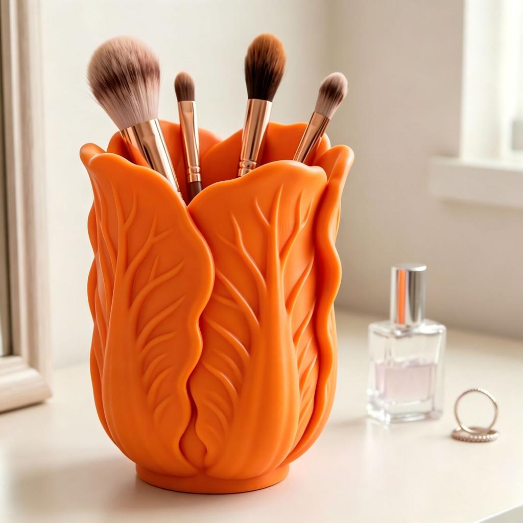 Creative Cabbage-shaped Storage Bucket, Comb Holder, Desktop Pen Holder, Cute Decorative Storage Bucket