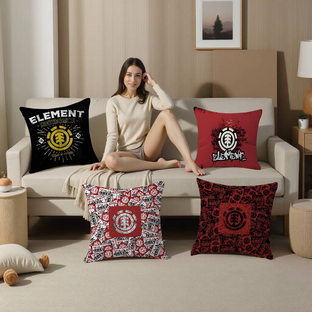 Skateboard Brand E-Element S-Skateboards Personalized Pillow Dust Cover Bedroom Kids Party Decoration Pillowcase Children Gift