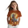 Summer Fashion Children's Clothing Creative Colorful Fun Animal 3D Printed T-shirt Comfortable Soft Breathable Casual Versatile Short Sleeve T-shirt