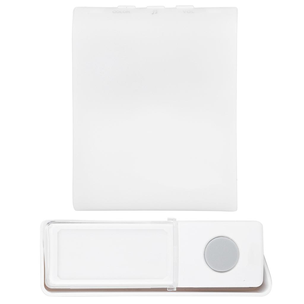 Wireless Button Door Bell Patient Elderly Deaf Caller with 7 Kinds of Flash Lamp Color Tones