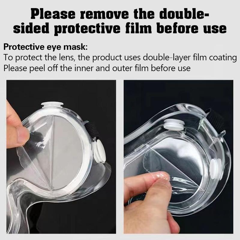 Protective Glasses Anti-Splash Anti-Wind Sand-Dust Anti-Fog Goggles Myopia Can Wear Water Festival Labor Protective Eye Mask