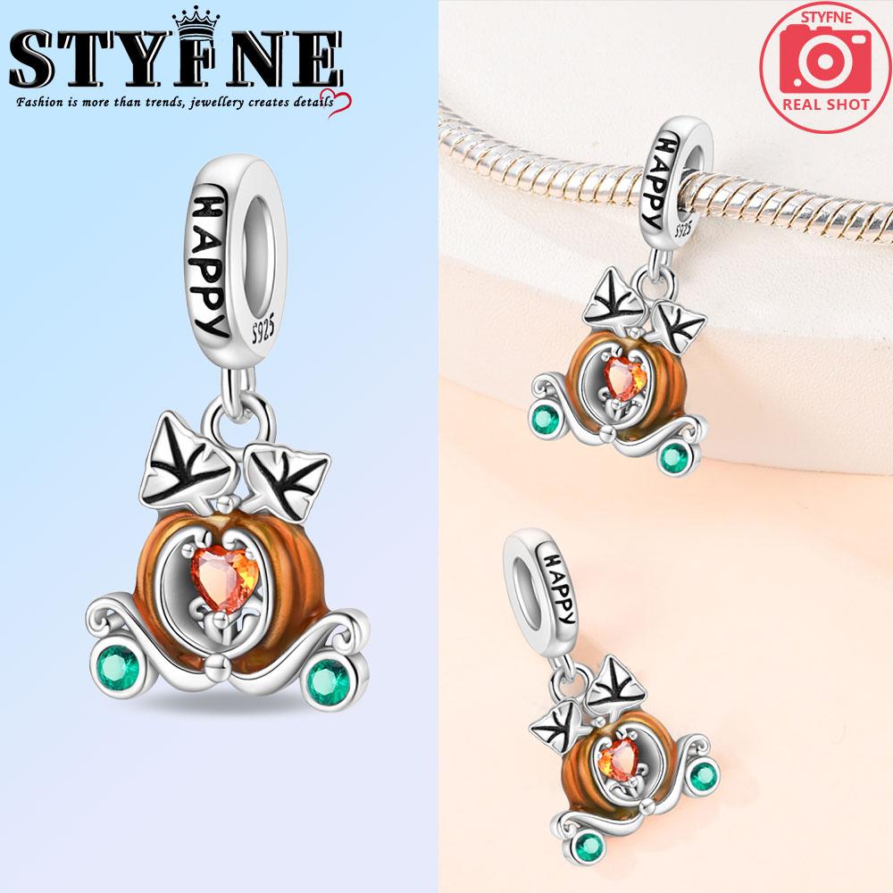 New In Harvest Season Pumpkin Charms Beads Fits Original Bracelet Copper Women Necklace Diy Charms Fine Jewelry Gifts