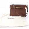 Excellent BALLY Shoulder Bag Carriage Shoulder Bag 2WAY Leather Handbag Brown Used