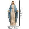 Statua Vergine Maria Statuetta Cattolica Decorazione Figura Santa Madre per Casa Studio Stanza della Preghiera Chiesa Cattedrale Santuario Altare