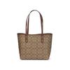 Coach City Zip Tote 30 Classic Monogram Tote Shopping Bag Women tote Khaki 58292-IME74