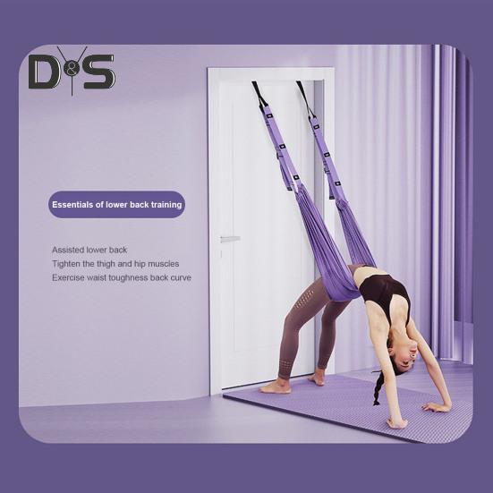 Aerial Yoga Seil Back Bend Assist Trainer Band Rückenschmerzlinderung Taillen-Beinstreckergurt Home Gym Yoga Pilates Ballettgurt Trainingsgerät