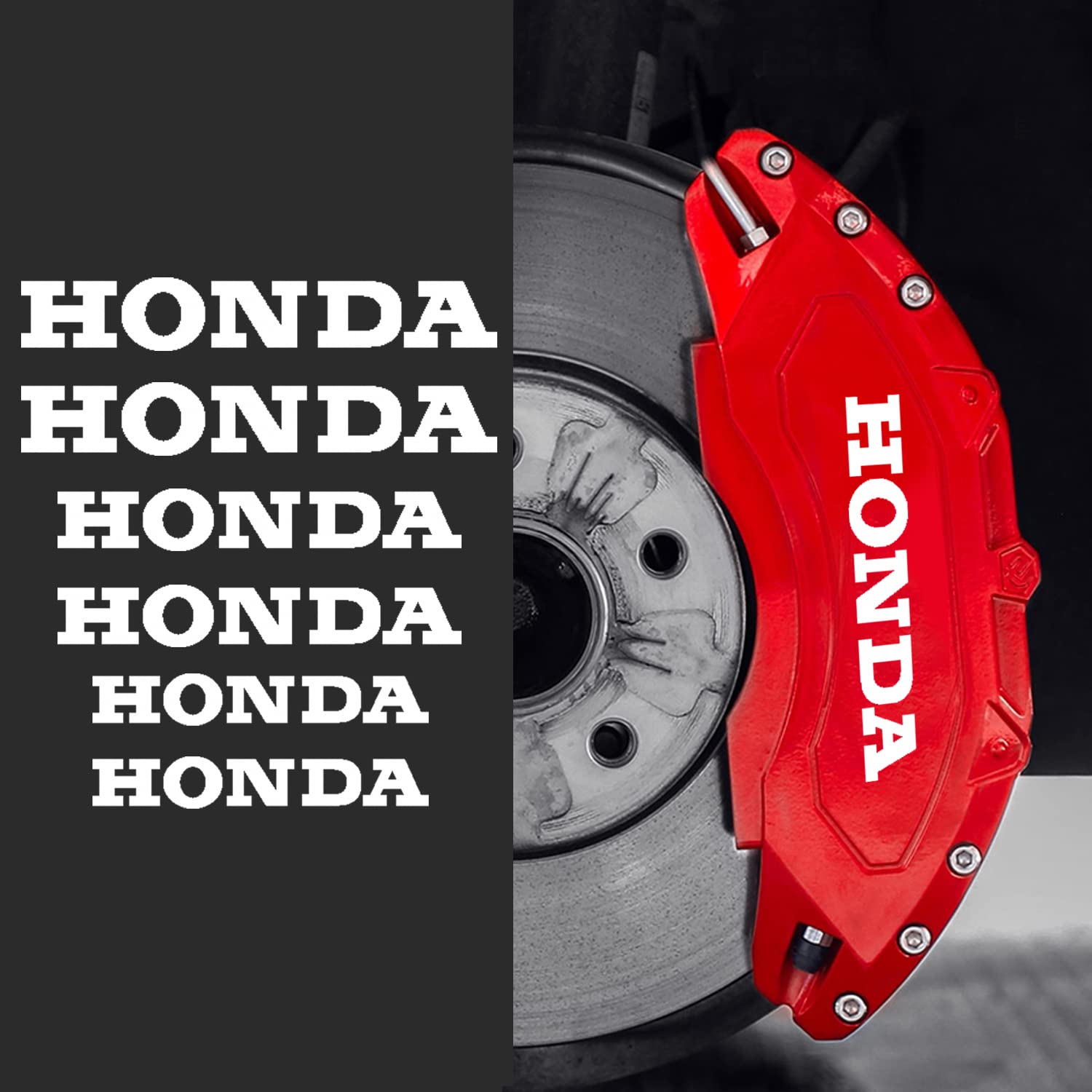 

Наклейка на суппорт тормоза Bokos для Honda White