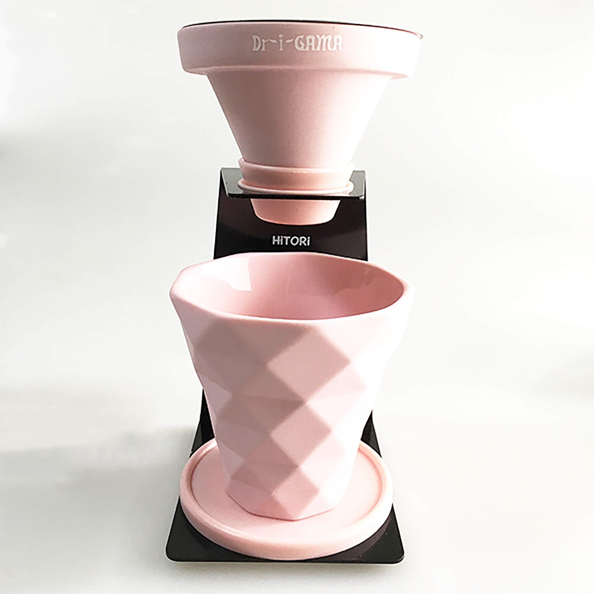 

Drip a cup of delicious 1cup Coffee Dripper HiTORi stand Pink coffee! розовый