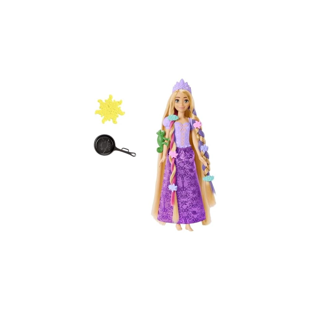Mattel Disney Princess Rapunzel Hair Styling Set Doll Accessories for Ages 3 and Up