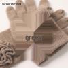 BOHOBOCO Women's 100% Cashmere Rose Gloves