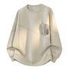 Men S Plus Size Loose Fit Crew Neck Sweatshirt Autumn Casual Top