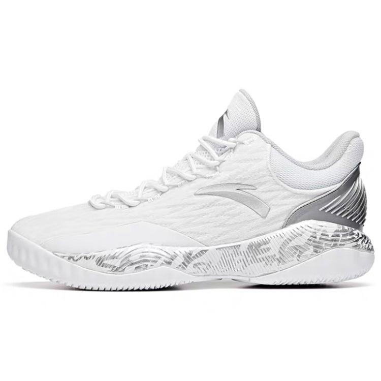 ANTA A-shock Basketball Shoes White Grey Men s 112031605-5 EU 44.5