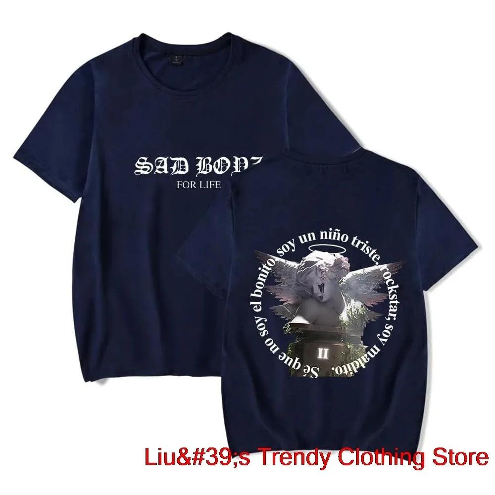 Junior H Sad Boyz 4 Life Tee New Logo Merch Unisex Unisex Fashion Casual Short Sleeve T-shirts Unisex Unisex Harajuku Oversized T Shirt Unisex