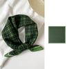 Small Fresh Literary Silk Scarf Square Scarf Plaid Headscarf 55 Cotton Square Scarf Versatile Clothing Binding Bag Decorative Scarf Scarf Scarf