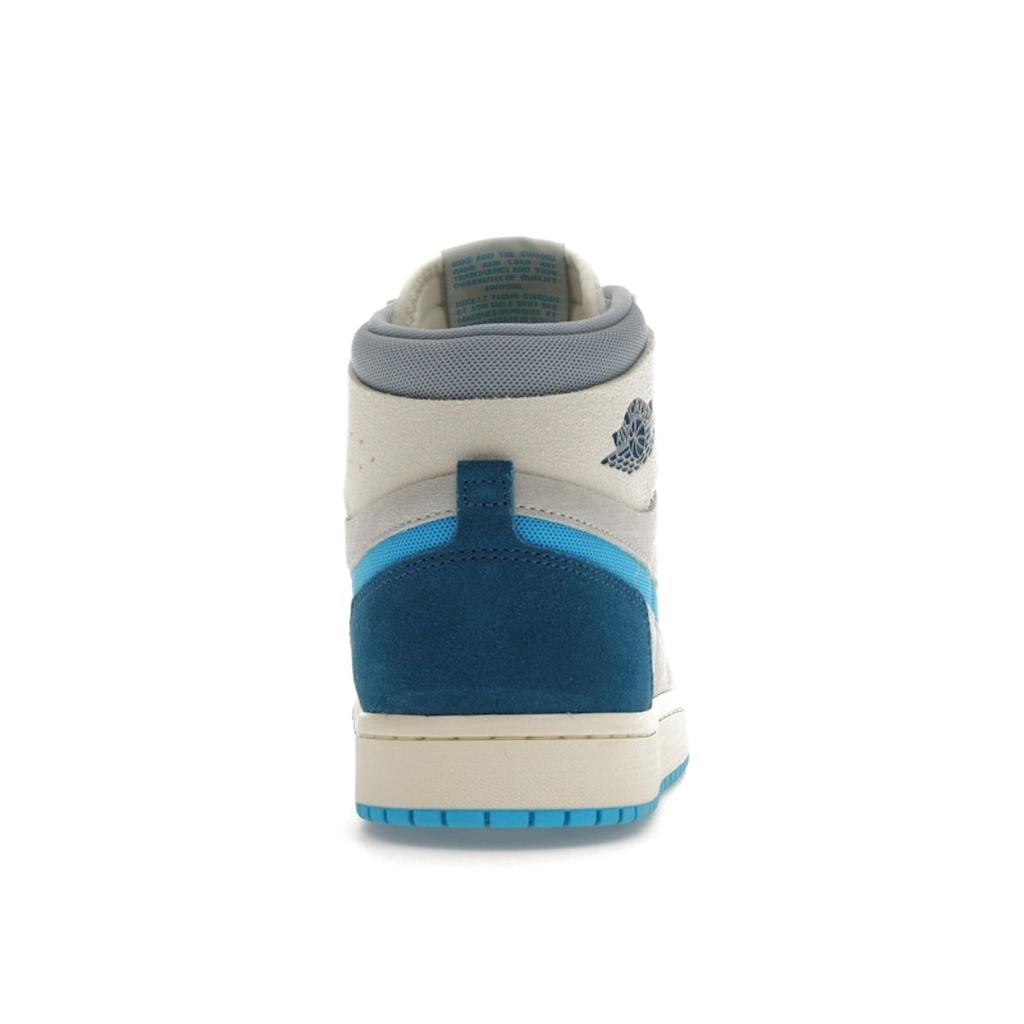 Air Jordan 1 High Zoom Comfort 2 Dark Powder Blue Men Sneakers Sail Blue-Grey Light-Silver DV1307-104