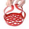 Silicone baking tray sling accessories silicone 9-hole carry basket kitchen pressure cooker steamer rack silicone egg steamer