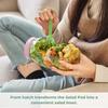 1/2Pcs Salad Storage Jar Food Grade Leakproof Clear Plastic Reusable Salad Jar Food Grade Salad Storage Container
