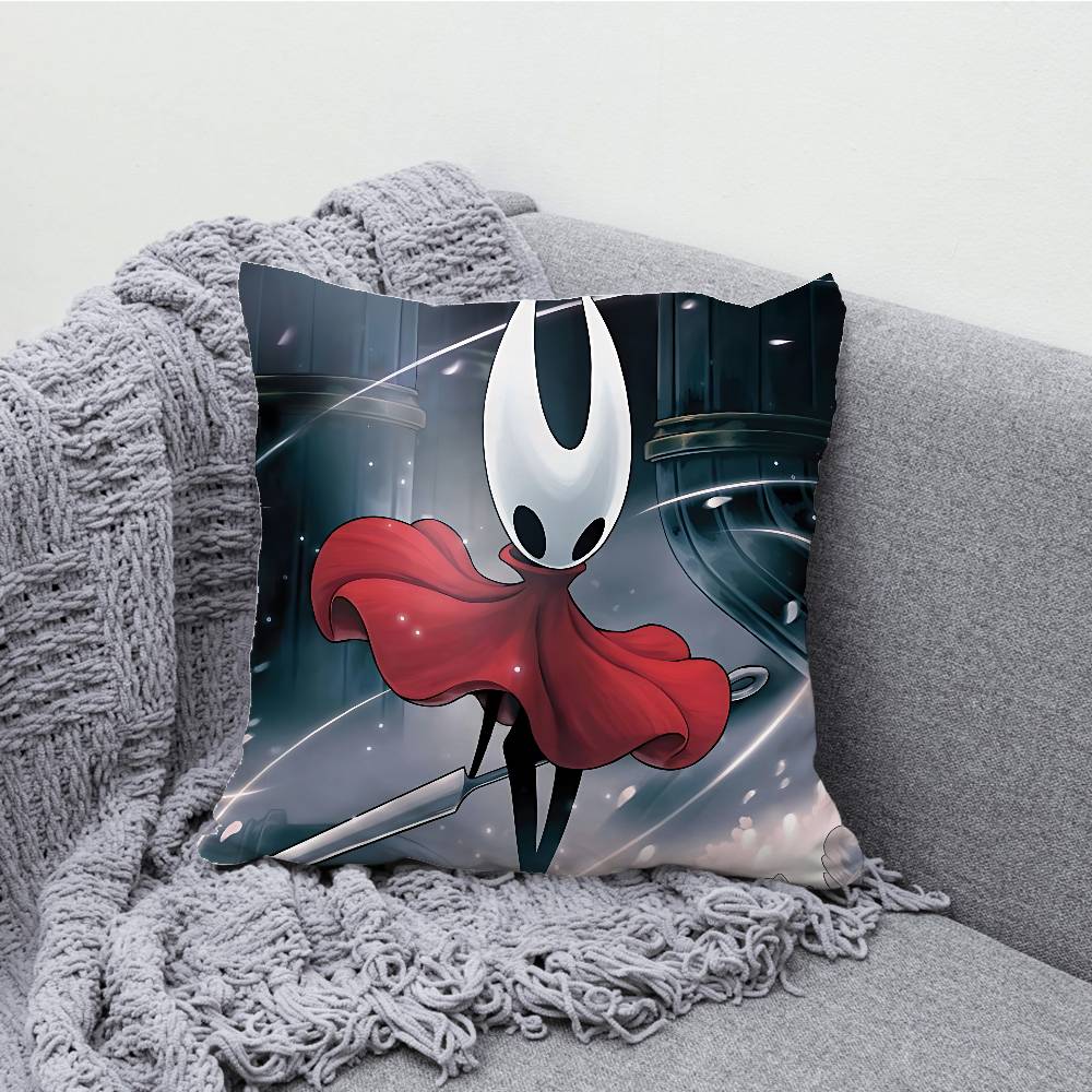 H-Hollow K-Knight Chibi Throw Pillow Case For 45x45cm 55x55cm 30x30cm Square Car Pillowcase Home Bedchamber Decor Gift