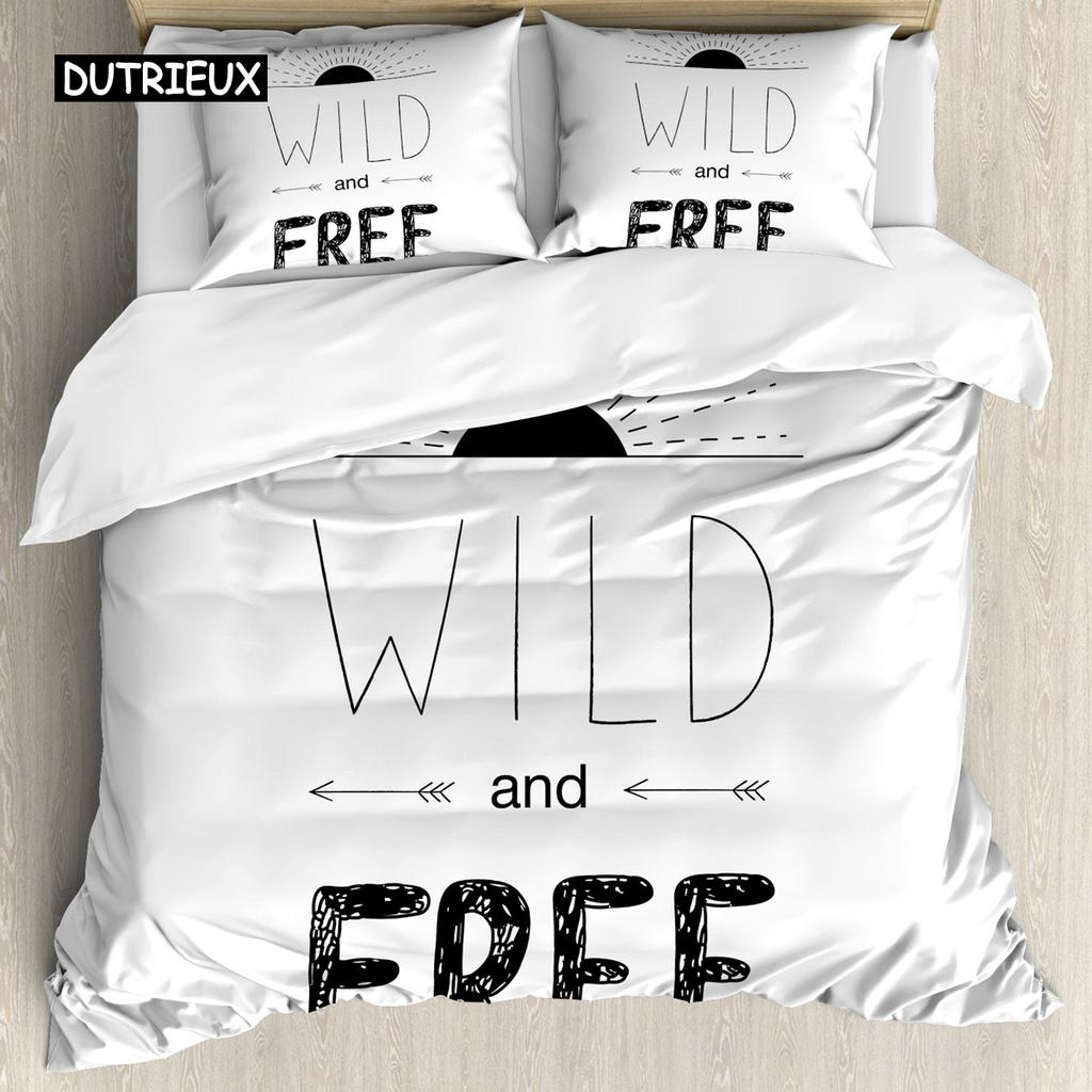 Set Copripiumino Avventura Tema Natura Selvaggia Set Copripiumino Biancheria da Letto Matrimoniale Queen King Size Set Biancheria da Letto in Poliestere Federa