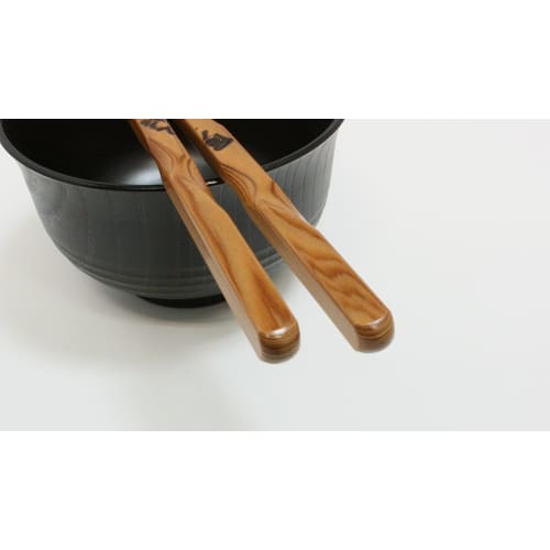 High-quality Yakusugi Japanese chopsticks, paired with chopstick rests, twisted, 23cm x 24cm
