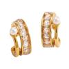 Stainless Steel Geometric Square Earrings Geometric Design Imitation Pearl Stainless Steel Earrings Chic Style Delicate Design