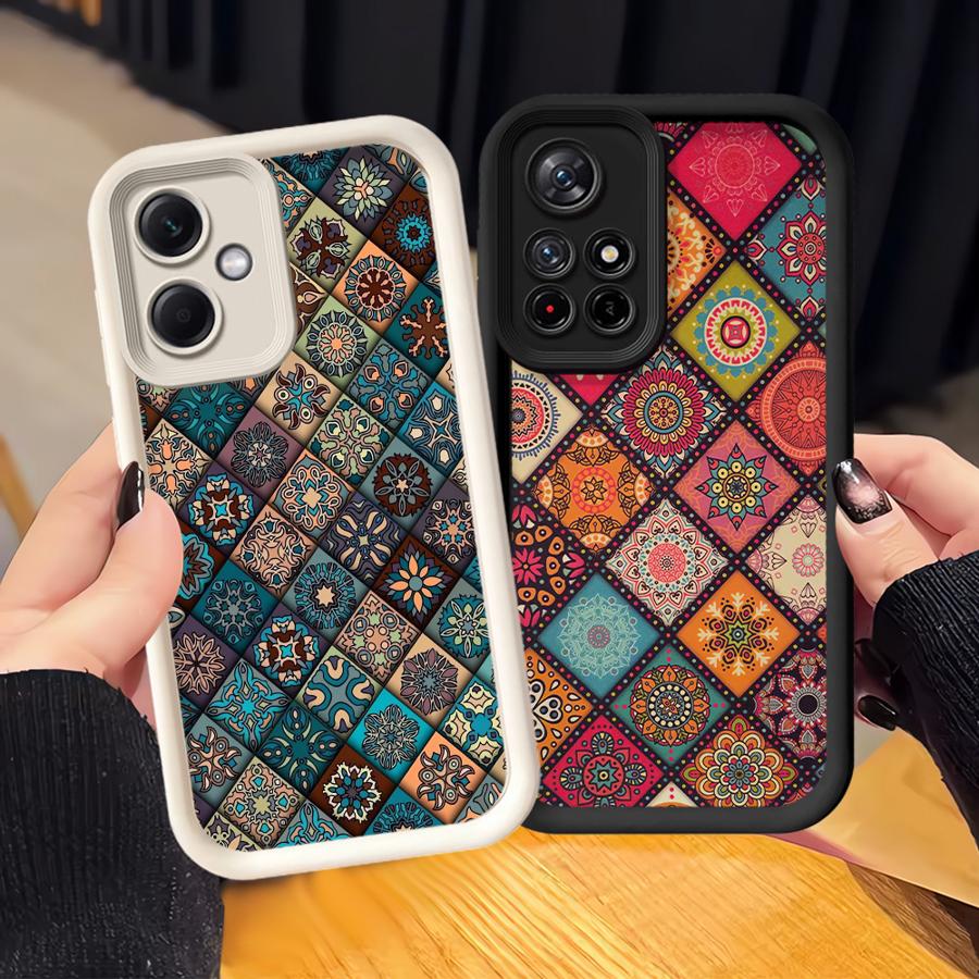 Phone Cover Case for Xiaomi Redmi Note 14 Pro Plus A1 A2 A3 A4 10 13C 12C 11 14C 11s Note 13 12 12s Retro Bohemian Style