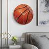 Nástěnné hodiny s basketbalovým motivem Kulaté s motivem basketbalu Jednoduché závěsné hodiny Pro domácnost Obývací pokoj Jídelna Dekorace